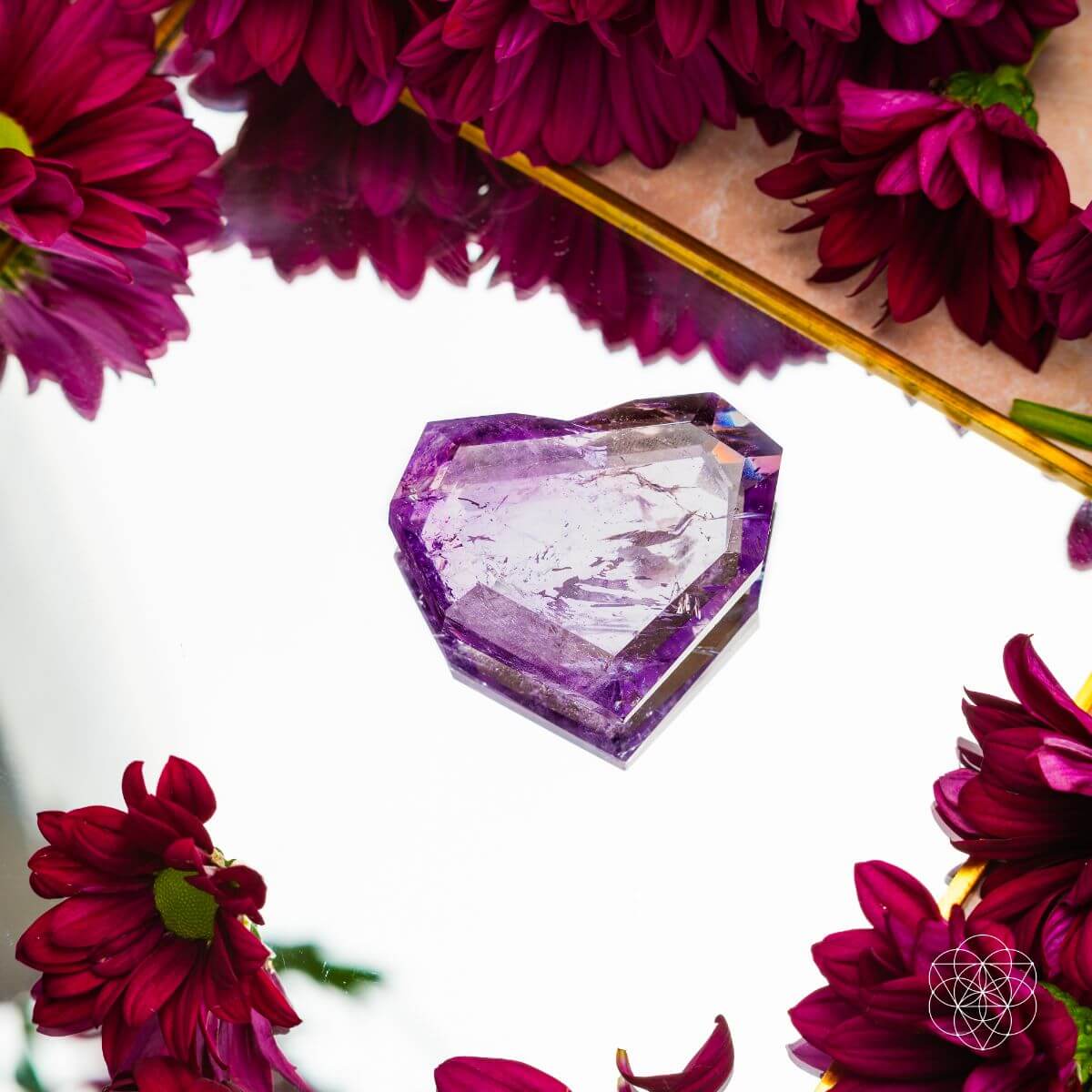 Royal Diamond Heart - Brazilian Amethyst for Manifestation by Conscious Items
