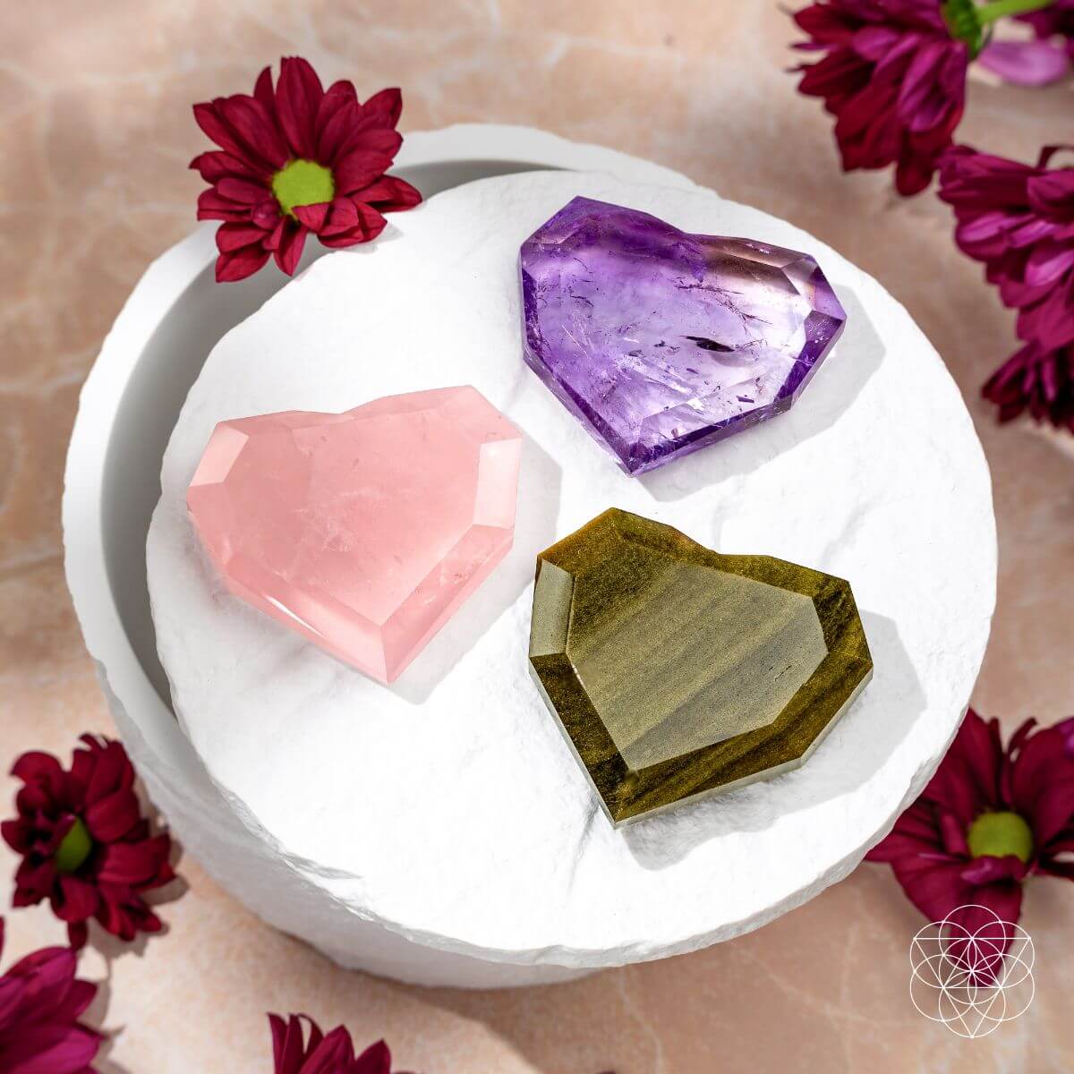 Royal Diamond Heart - Brazilian Amethyst for Manifestation by Conscious Items