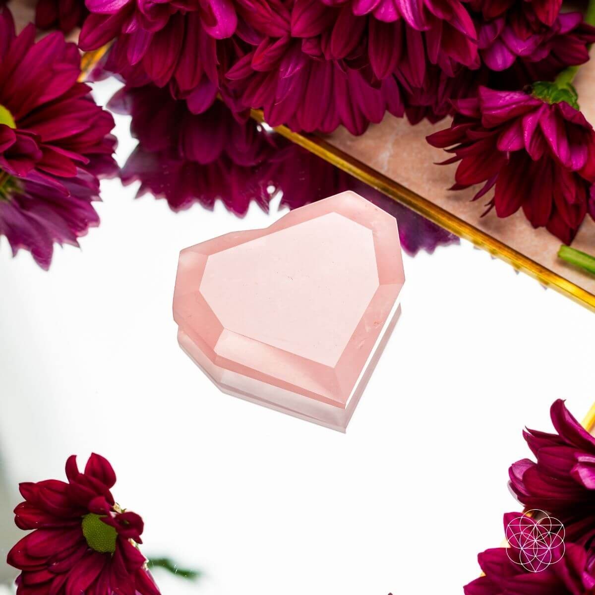 Royal Diamond Heart - Madagascar Rose Quartz for Infinite Love by Conscious Items