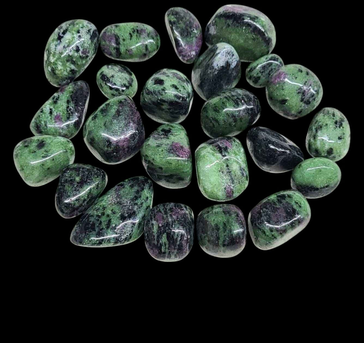 Ruby Zoisite Tumbled Pocket Stone