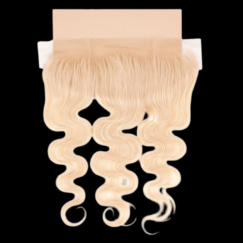 Blonde Body Wave 13x4 Transparent Lace Human Hair Frontal by Private Label