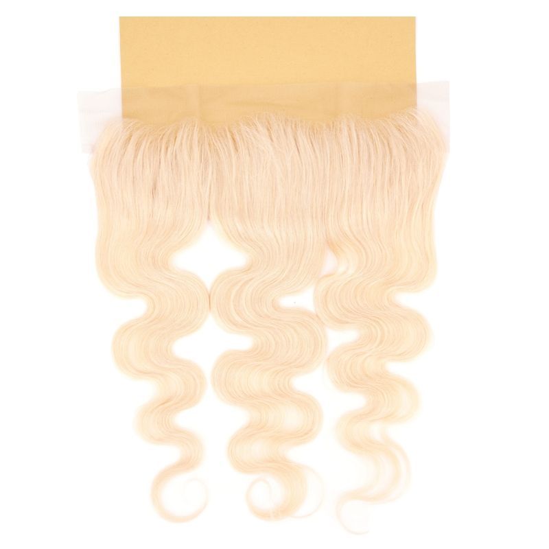 Blonde Body Wave 13x4 Transparent Lace Human Hair Frontal by Private Label