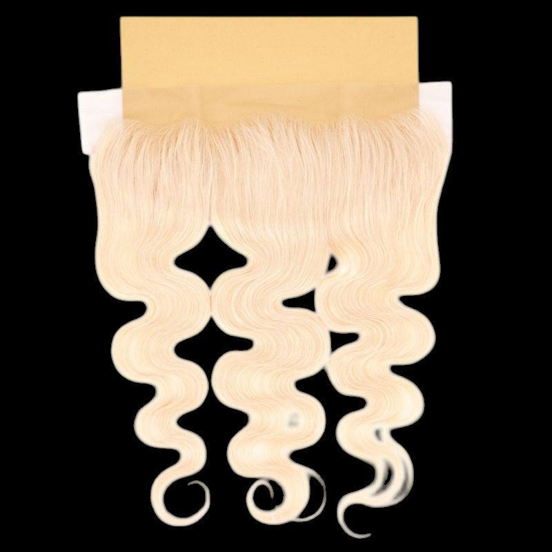 Blonde Body Wave 13x4 Transparent Lace Human Hair Frontal by Private Label