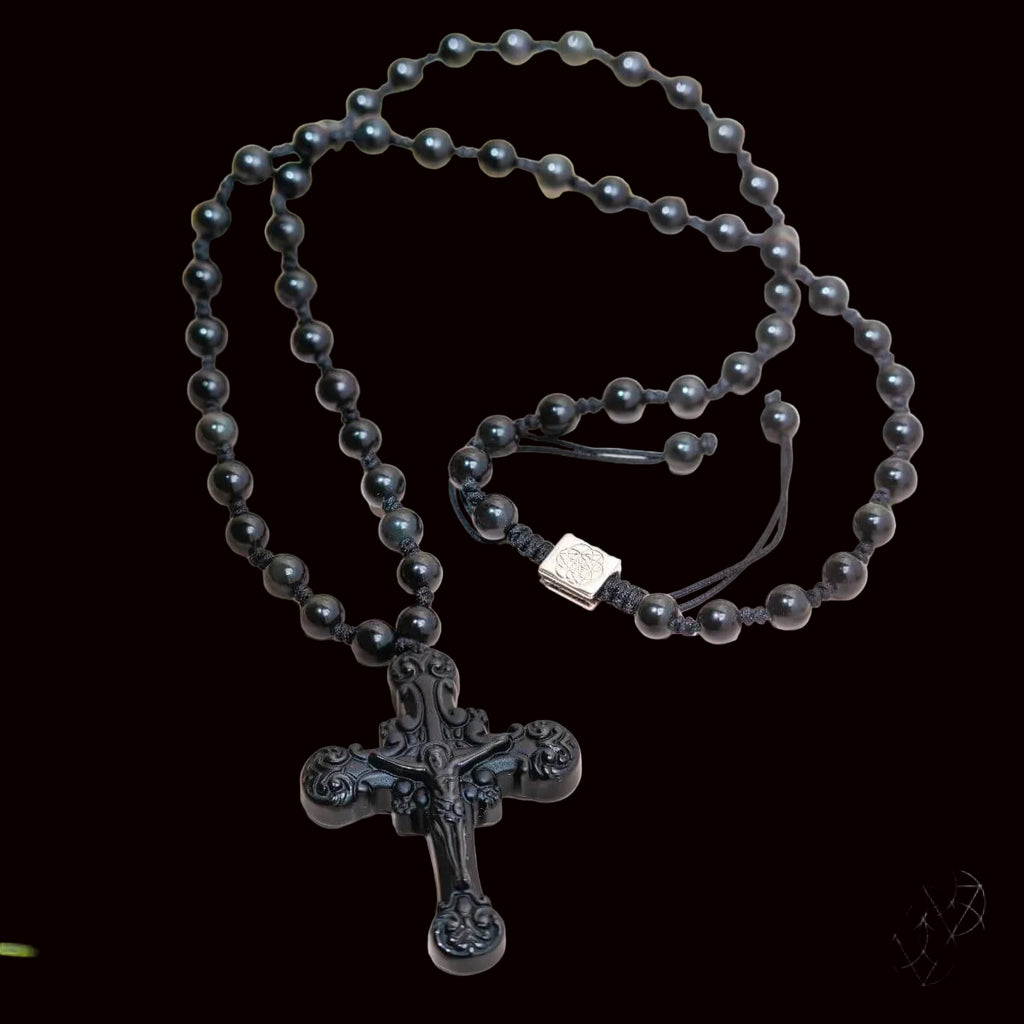 Sacred Armor: Black Obsidian Cross of Faith & Protection by Conscious Items