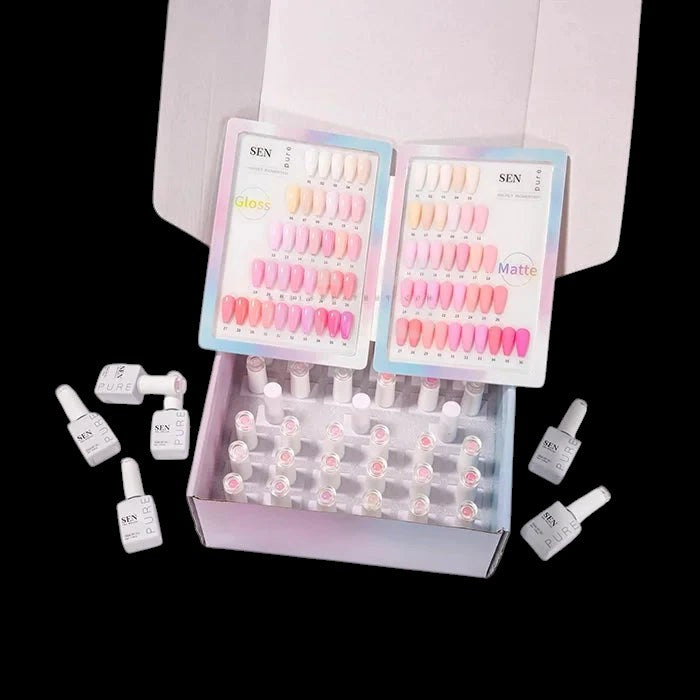 SEN PURE Cotton Candy 36 Gel Collection (Free Top-Base-Matte) by iNAIL SUPPLY