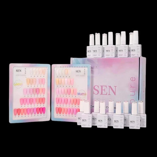 SEN PURE Cotton Candy 36 Gel Collection (Free Top-Base-Matte) by iNAIL SUPPLY