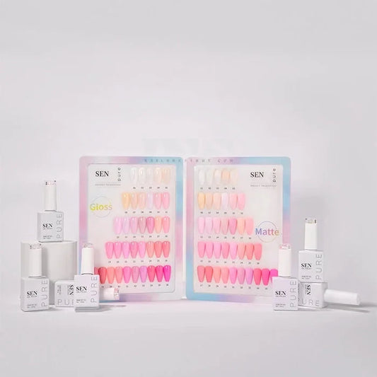 SEN PURE Cotton Candy 36 Gel Collection (Free Top-Base-Matte)