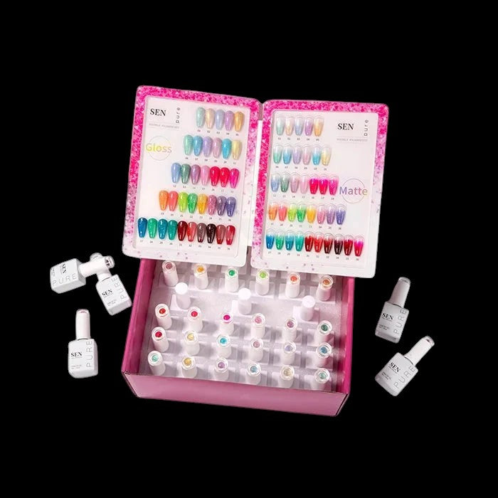 SEN PURE Flash 36 Gel Collection (Free Top-Base-Matte) by iNAIL SUPPLY