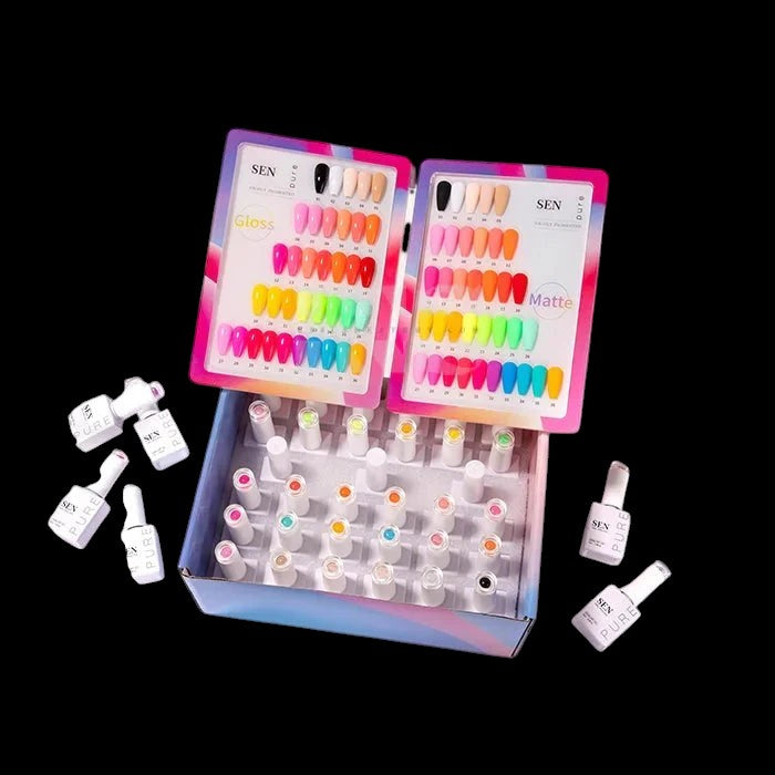 SEN PURE Summer Neon 36 Gel Collection (Free Top-Base-Matte) by iNAIL SUPPLY