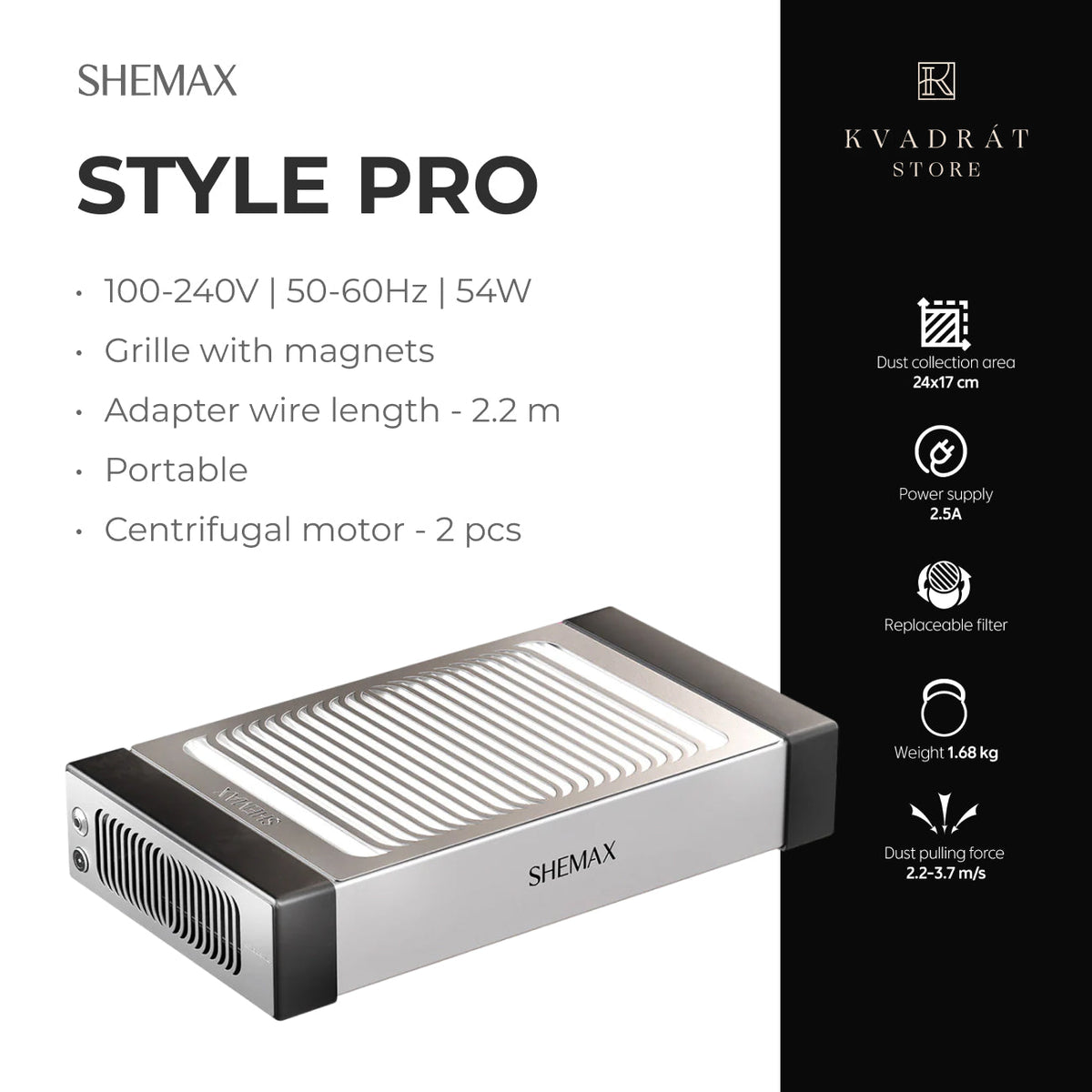 SHEMAX Style Pro Green Nail Dust Collector