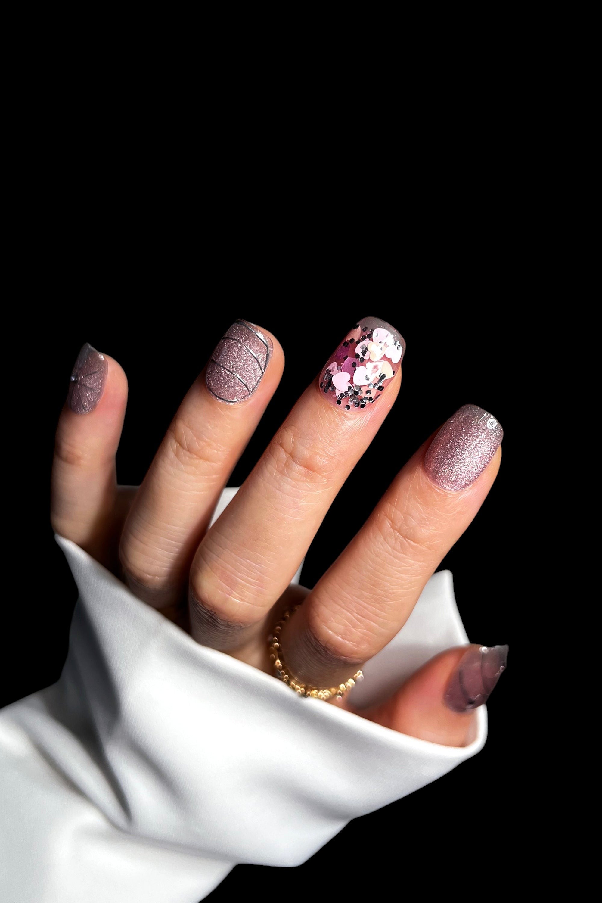 Shimmering Prosecco | Pro Handmade Gel Nails by Bonmuz