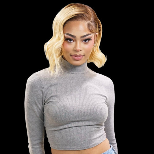 Shortbread 13x4 Transparent Lace Front 100% Human Hair Bob Wig by Private Label