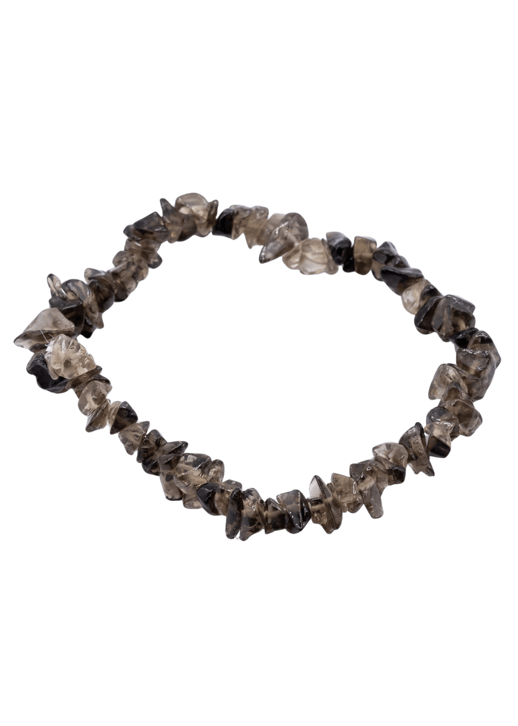 Smoky Quartz Chip Stretch Bracelet