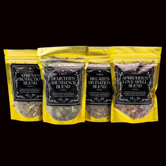 Herbal Ritual Blend – Four Intention Herbs for Cleansing, Love & Prosperity by Circe Boutique