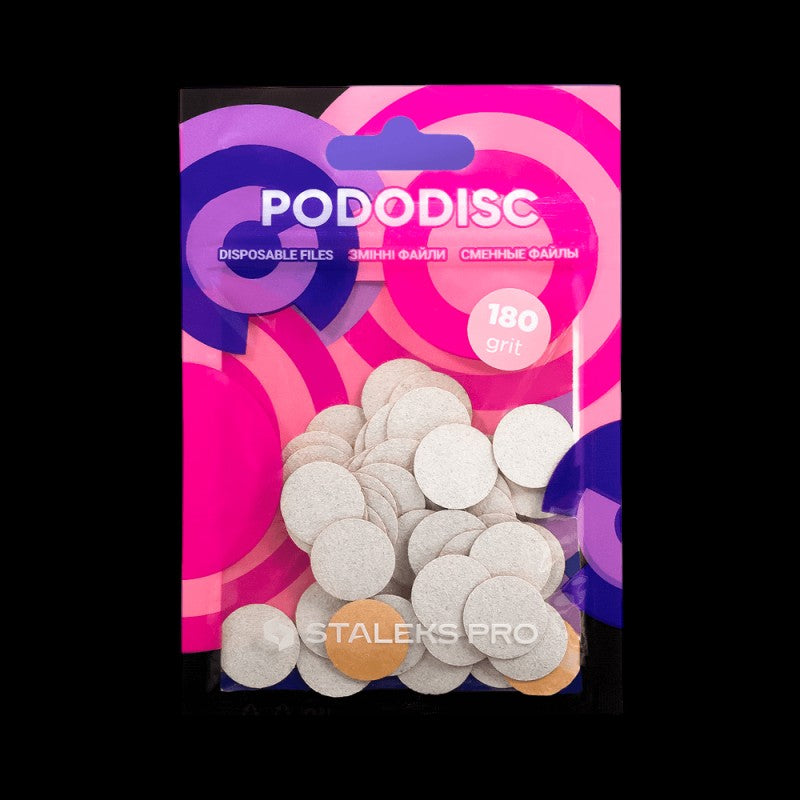 STALEKS Pro S Pododisc Disposable Files Soft Base for Pedicure Disc 15mm (50 Pcs) PDFS-15 by kvadrat store