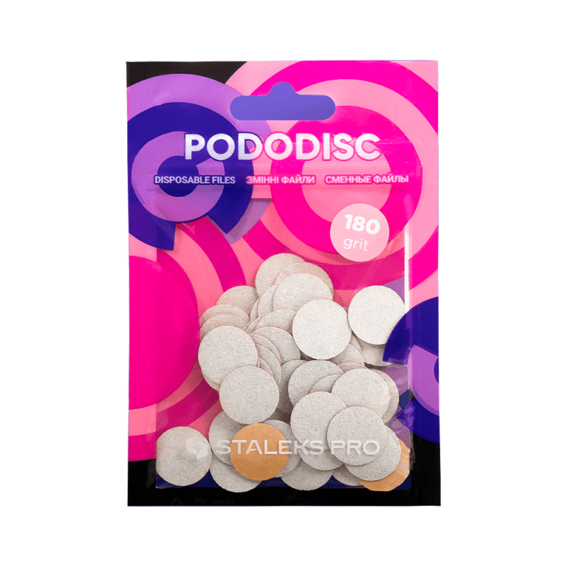 STALEKS Pro S Pododisc Disposable Files Soft Base for Pedicure Disc 15mm (50 Pcs) PDFS-15 by kvadrat store