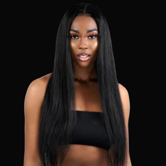 Straight 13x4 Transparent Lace Front Human Hair Wig by Private Label