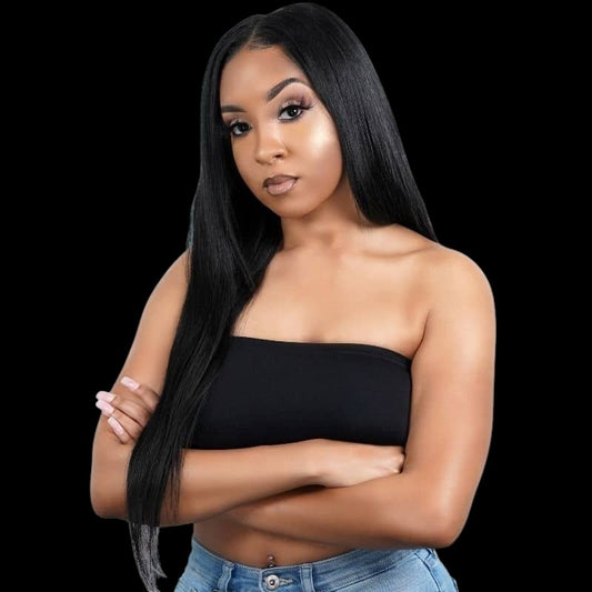 Straight U Part 100% Human Hair Wig by Private Label