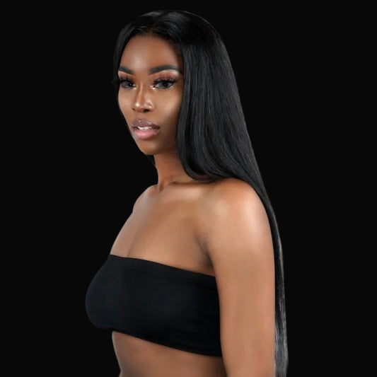 Straight 13x4 Transparent Lace Front Human Hair Wig by Private Label