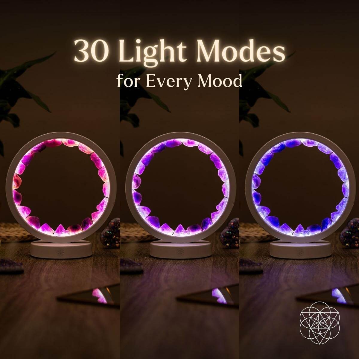 Stress Less, Sleep More – Amethyst Healing Lamp by Conscious Items