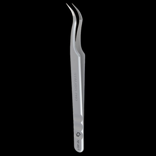 STALEKS PRO EXPERT 45 TYPE 1 PROFESSIONAL EYELASH TWEEZERS CURVED TE-45/1 - STALEKS™ by kvadrat store