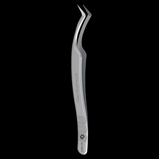 STALEKS PRO EXPERT 45 TYPE 2 PROFESSIONAL EYELASH TWEEZERS L-SHAPED TE-45/2 - STALEKS™ by kvadrat store