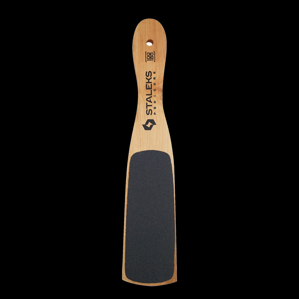 BEAUTY & CARE 10 TYPE 2 CURVED WOODEN PEDICURE FOOT FILE DOUBLE-SIDED 100/180 GRIT ABC 10/2- STALEKS™ by kvadrat store