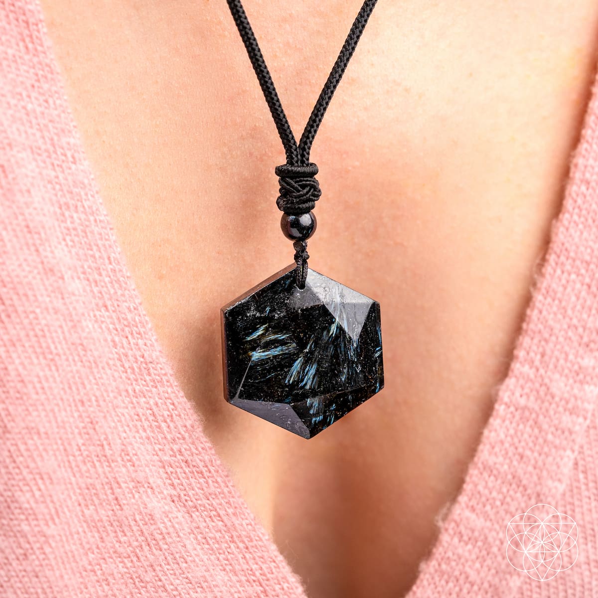 The Arfvedsonite Deep Healing Pendant by Conscious Items