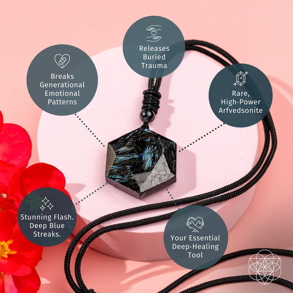 The Arfvedsonite Deep Healing Pendant by Conscious Items