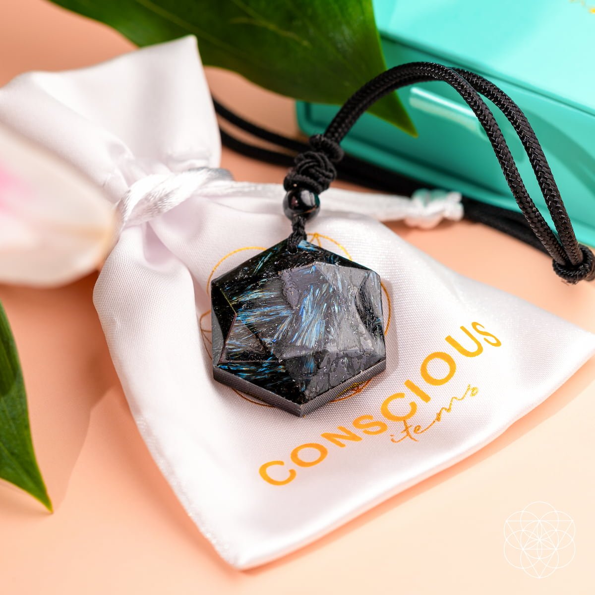 The Arfvedsonite Deep Healing Pendant by Conscious Items