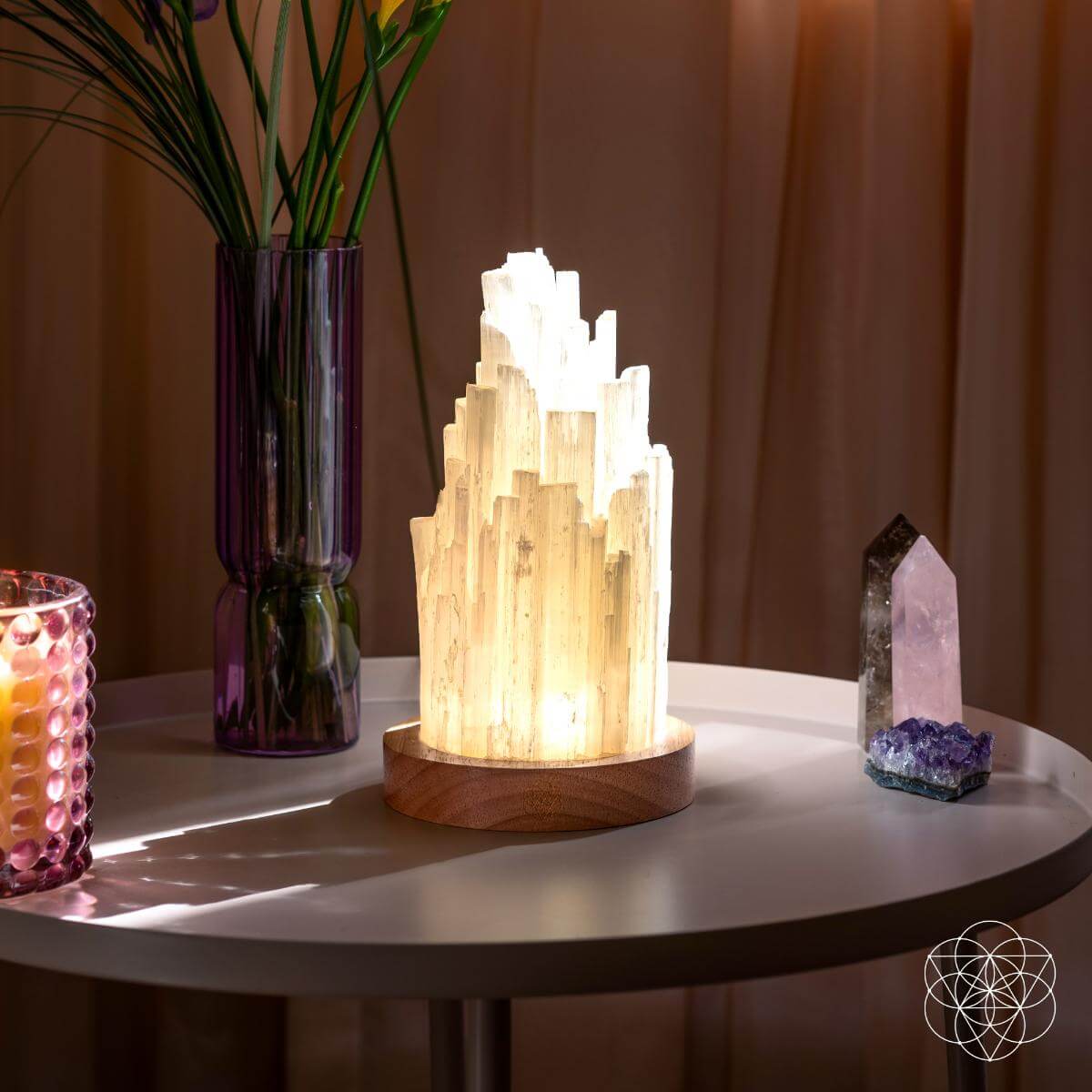 The Cleanse-All Selenite Lamp - 2 Pounds of Healing Power by Conscious Items