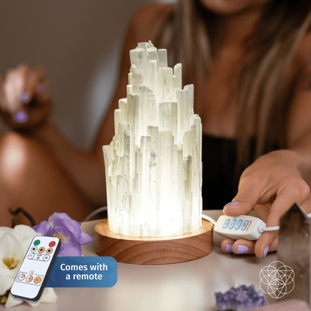 The Cleanse-All Selenite Lamp - 2 Pounds of Healing Power by Conscious Items