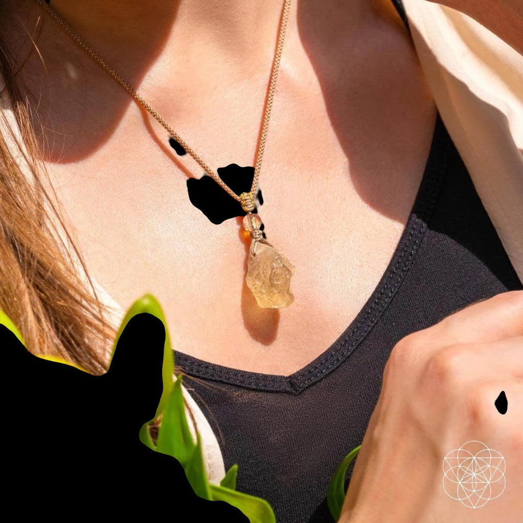 The Destiny Relic – Libyan Desert Glass Pendant by Conscious Items