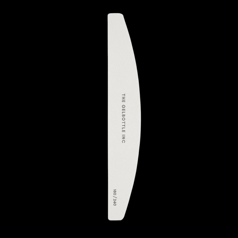 The GelBottle - 180/240 White Half Moon Nail File, 5 Pack by kvadrat store