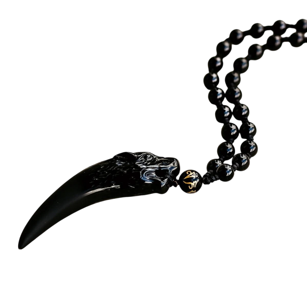 The Obsidian Wolf Pendant by Conscious Items