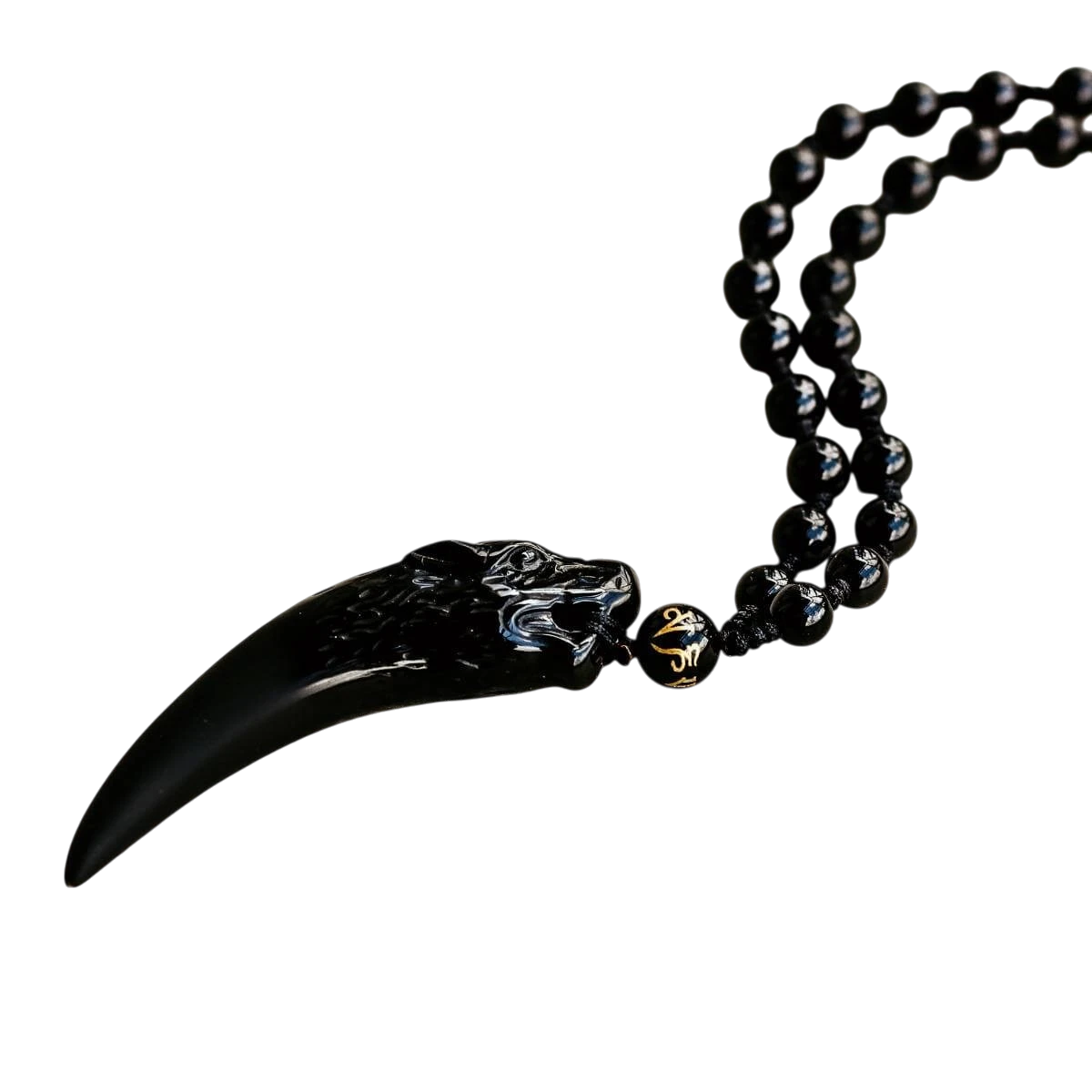 The Obsidian Wolf Pendant by Conscious Items