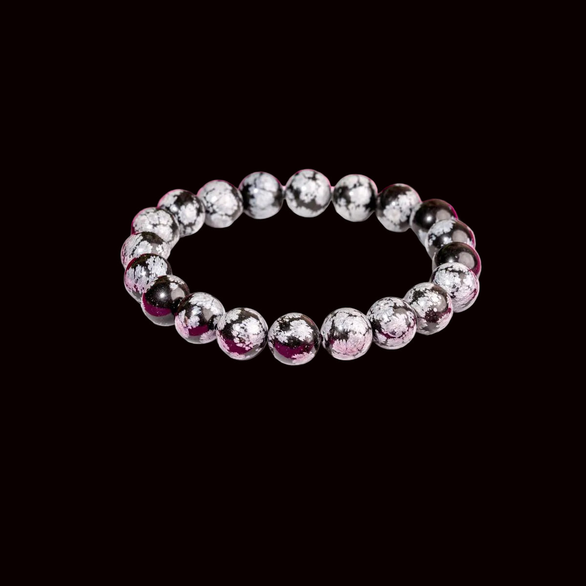 The Pattern Breaker – Snowflake Obsidian Bracelet by Conscious Items