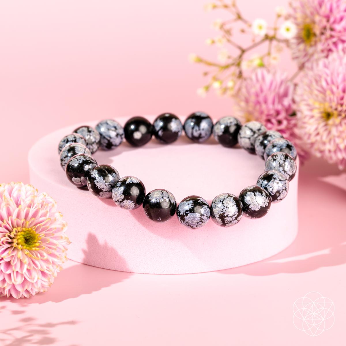 The Pattern Breaker – Snowflake Obsidian Bracelet by Conscious Items