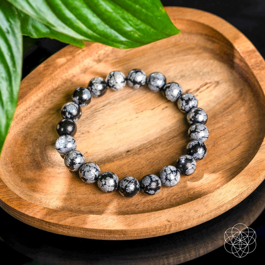 The Pattern Breaker – Snowflake Obsidian Bracelet by Conscious Items