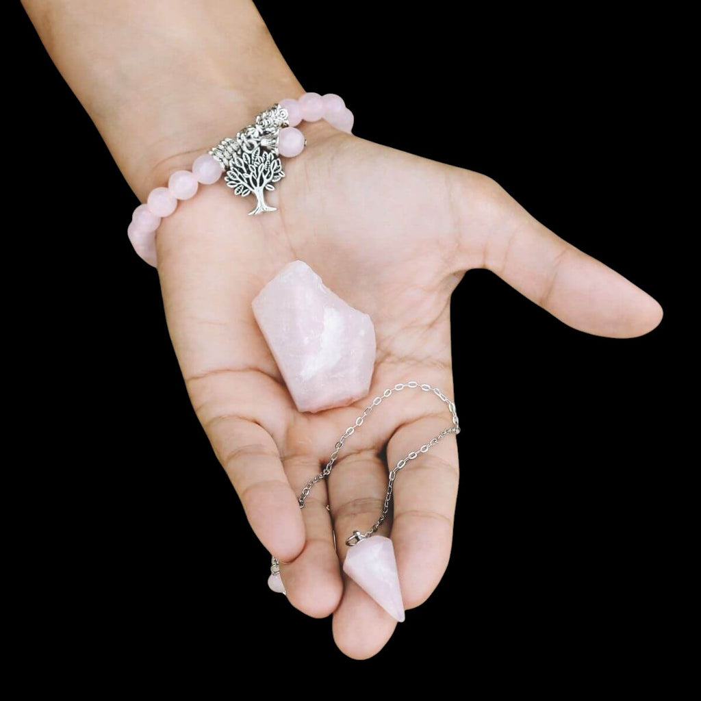The Rose Quartz Healing Crystal Set by Conscious Items