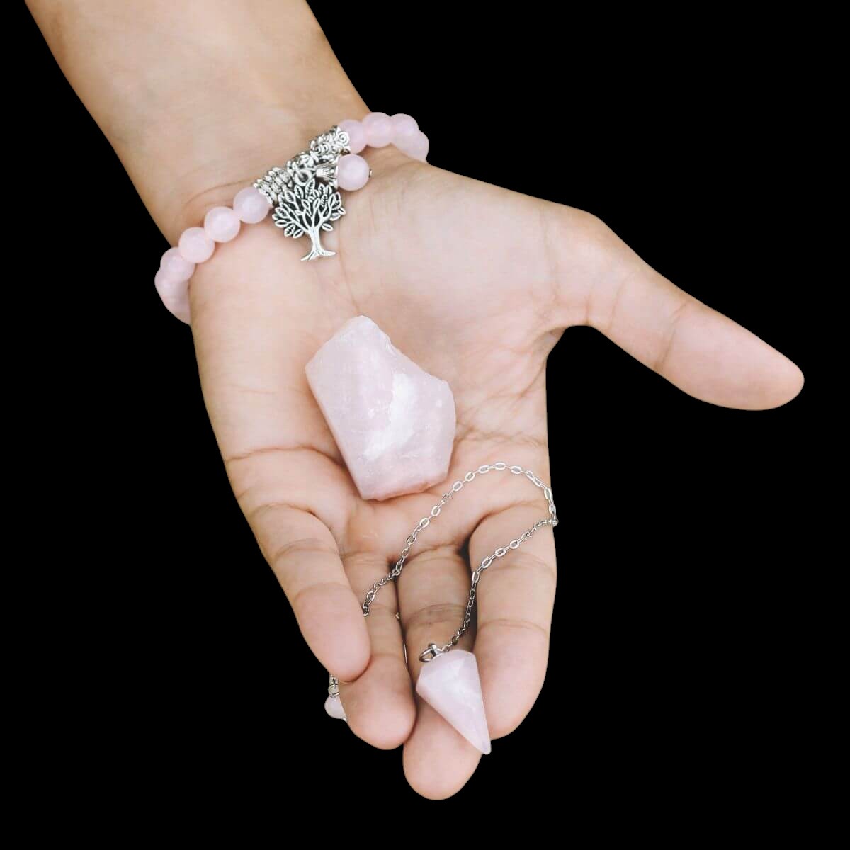 The Rose Quartz Healing Crystal Set by Conscious Items
