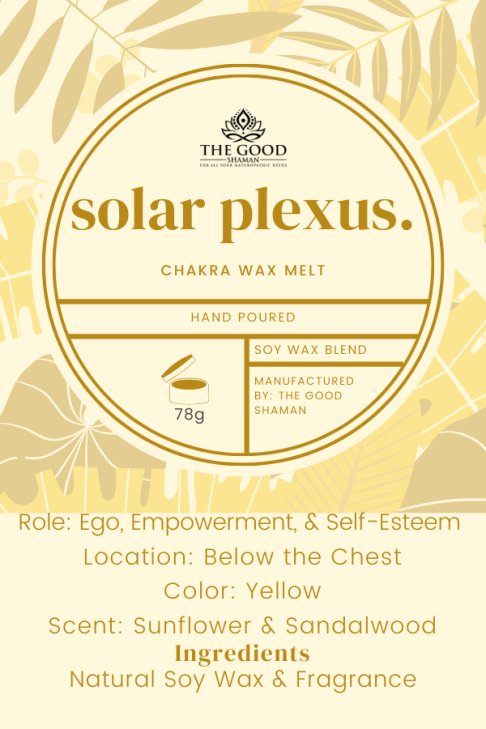 Solar Plexus – Luxe Hand-Poured Natural Soy Wax Melts by The Good Shaman