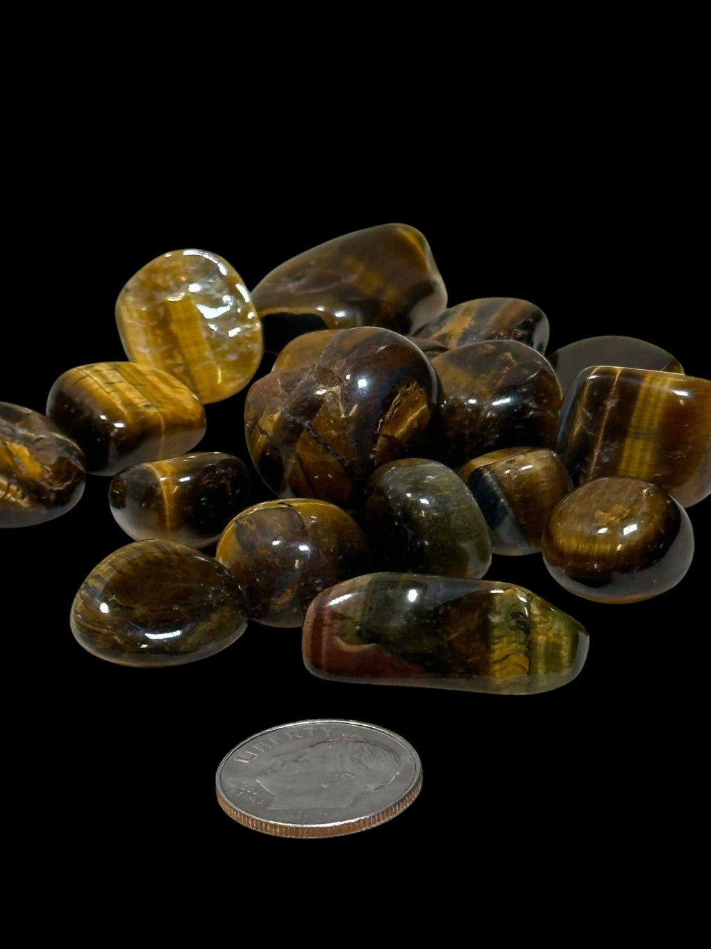 Tiger Eye Tumbled Pebbles