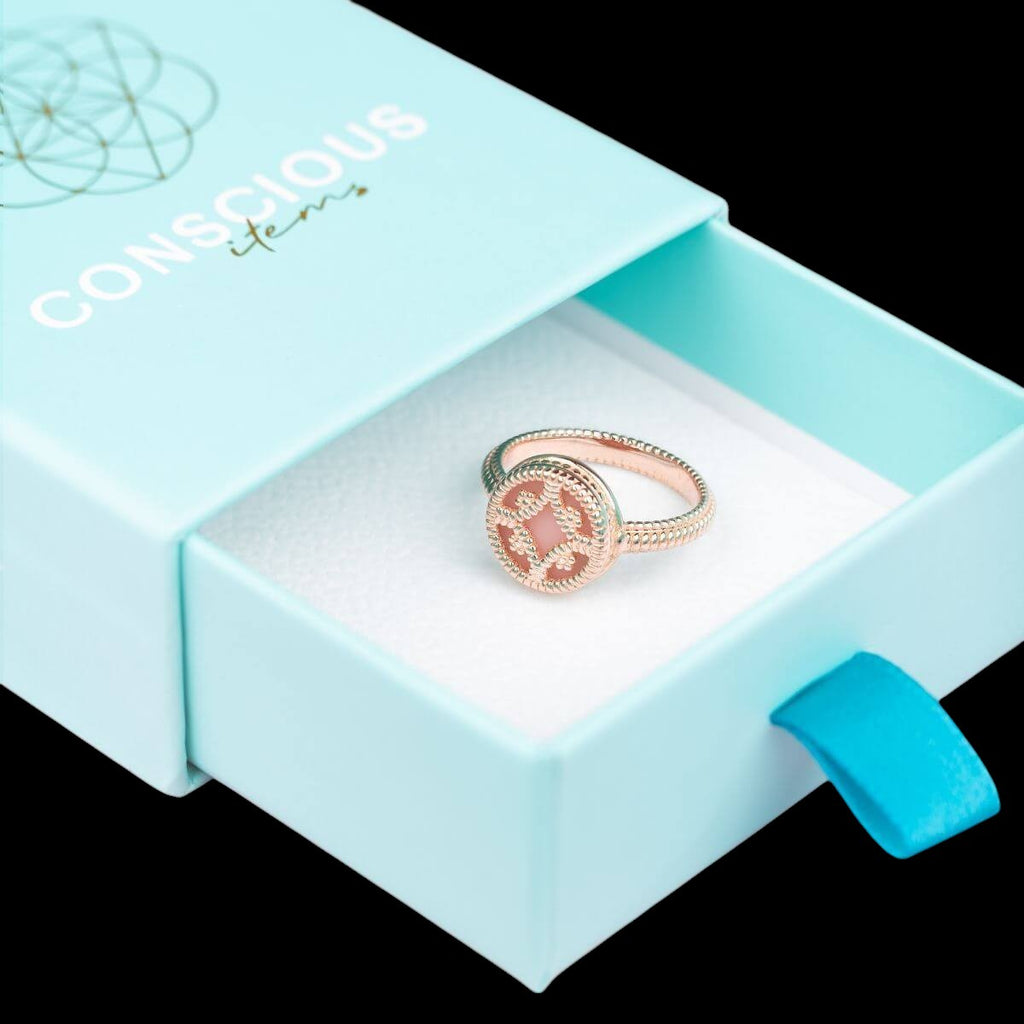 Totem of Abundance: Mayan Lamat Silver Ring of Miracles by Conscious Items