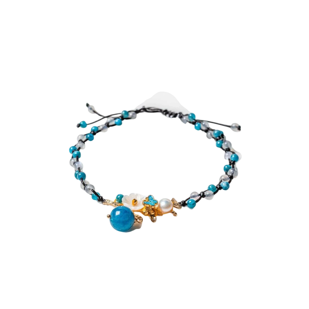 Triple Crystal Anklet of Positivity by Conscious Items
