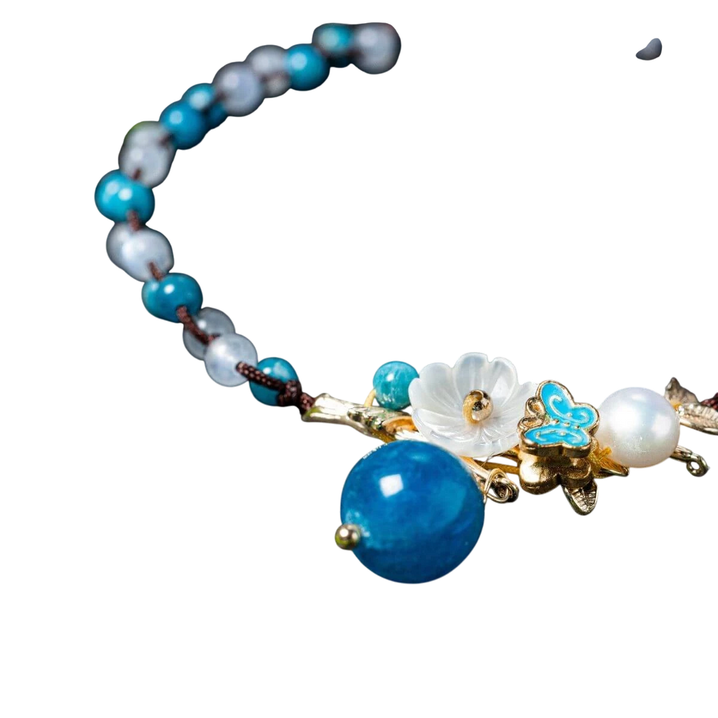 Triple Crystal Anklet of Positivity by Conscious Items