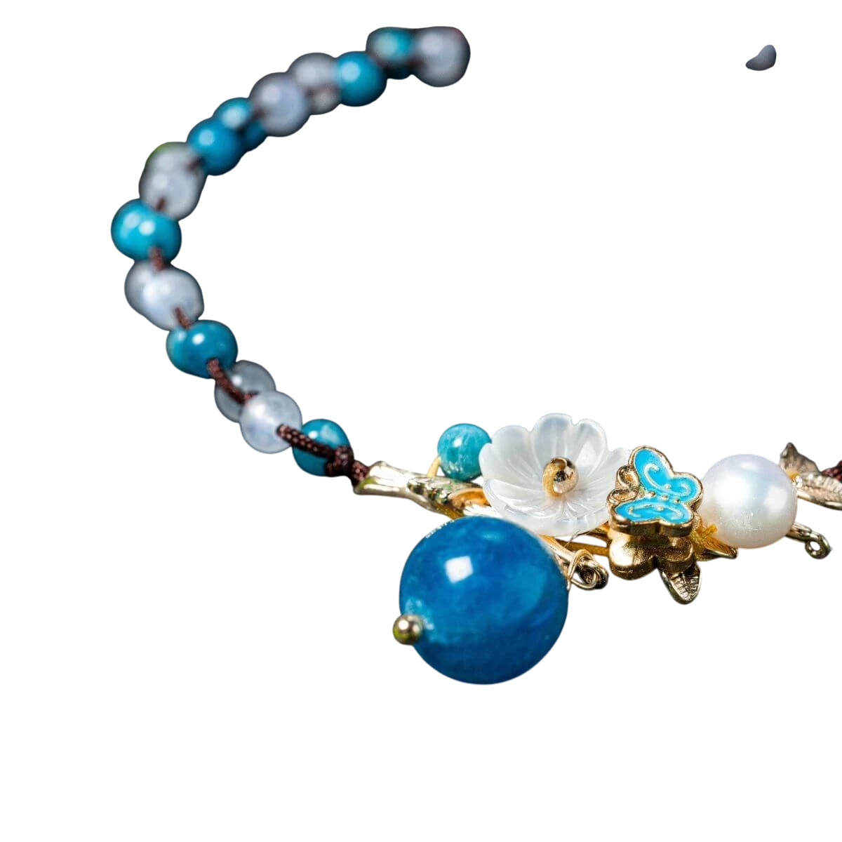 Triple Crystal Anklet of Positivity by Conscious Items