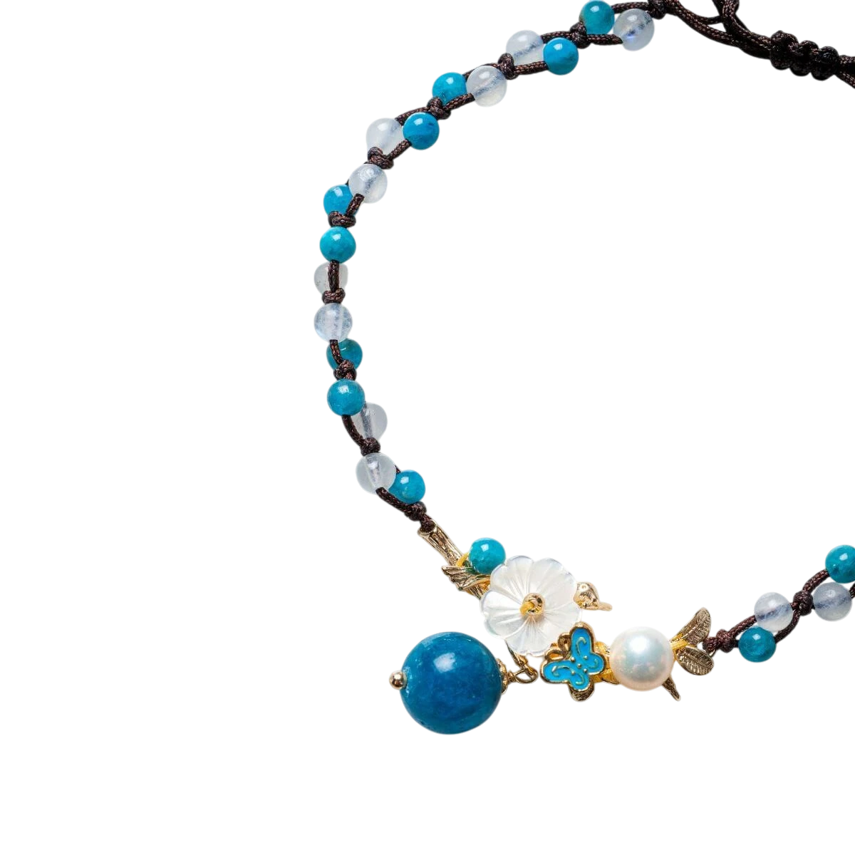 Triple Crystal Anklet of Positivity by Conscious Items