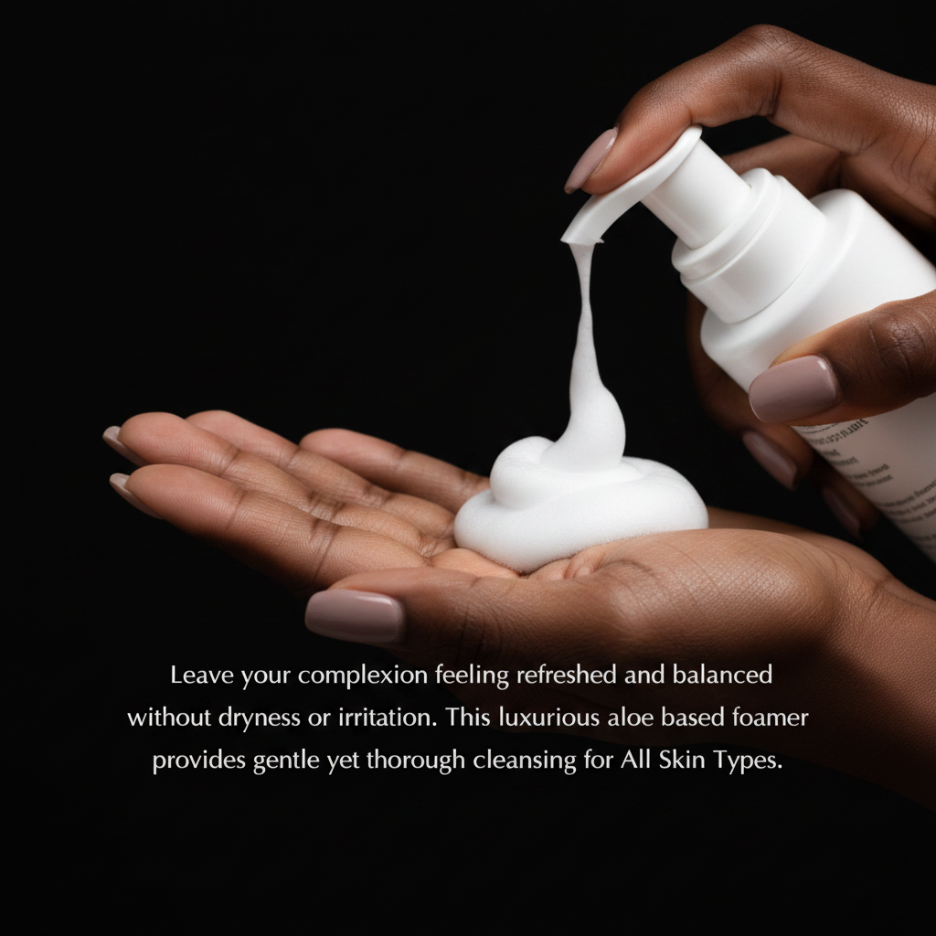 Gentle Foaming Facial Cleanser – Aloe, Apple & Ashwagandha for All Skin Types by EpiLynx