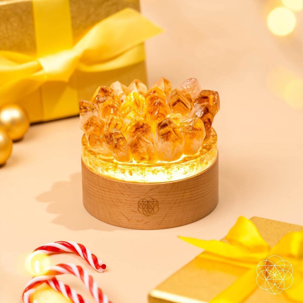 Turn My Life to Gold - Midas Citrine Lamp by Conscious Items